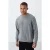 Heren Effen Ronde Hals Sweatshirt