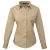 Premier Dames/dames Poplin Blouse met lange mouwen / Gewoon werk overhemd (Khaki)