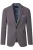 Venti Modern Fit Jas antraciet, Effen