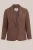 WE Fashion – Dames slim fit blazer – Curve – Slim Fit – Kaneelbruin –  Plus Size