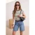 TRENDYOLMİLLA Dames Meerkleurig Gestreept Kort Getailleerd T-shirts