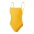 Speedo Eendelig zwempak voor dames met geborduurd logo (Geel)
