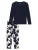 SCHIESSER Pyjama ‘Comfort Nightwear’  donkerblauw / offwhite