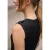 Street One Studio Dames Geribbelde top met knoopdetail in Zwart