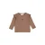 Feetje longsleeve My Little Love met print en ruches – taupe