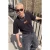 TRENDYOL MAN Jongens Zwart Slogan Kort Oversized T-shirts