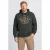 Petrol industries Plus Size regular fit hoodie met print – donkergroen