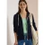 Cecil Dames Sweatjack met capuchon en structuur in Blauw