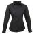 Premier Dames/Dames Popeline Blouse met Lange Mouwen (Zwart)