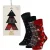 Apollo Heren kerstsokken giftbox 3-pack print