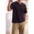 TRENDYOL MAN Heren Zwart Effen Lang Relaxed fit T-shirts