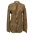 Bottega Veneta blazer met enkele rij knopen en gedetailleerde stiksels in bruin katoen