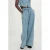 Grace & Mila high waist gestreepte wide leg jeans medium blue denim
