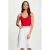 Morgan mouwloze top rood