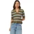 Scotch & Soda Pointelle Peplum Tee Green Moss/cerulean