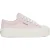 Superga Dames/Dames 2631 Stripe Platform Trainers (Roze/Avorio)