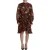 Bloemenprint Mini-jurk Rood en Groen Geranium