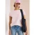 Cecil Dames Shirt met korte mouwen, boothals en knopen in Roze