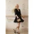 V-hals Minidress met Strikdetail