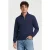 Brooks Brothers Plain Half-zip Sweatshirt Cotton Navy