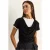 Dames Cowl Neck Korte Mouwen T-Shirt