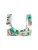Next Bikinitop  turquoise / lichtgeel / groen / rosa