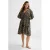 BEACHWAVE crinkle strandjurk beige/zwart
