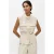OBJECT gilet met linnen zand