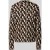 Christian Berg Woman Oversized gebreide pullover met geribde opstaande kraag