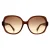 Calvin Klein Cat Eye Dames Kristal Bruin Gradiënt CK19538S