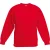 Fruit Of The Loom Kids Unisex klassieke 80/20 set-in sweater (Rood)