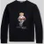 Polo Ralph Lauren Regular fit sweatshirt met iconische beermotief motiefprint van katoenmix