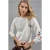 Modal Touch Ronde Hals Borduur Sweatshirt
