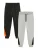 Cool Club Broek  grijs / neonoranje / zwart