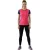Head Dames Mia Gedrukt T-shirt met Korte Mouwen (Roze)
