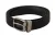 Dolce & Gabbana Zwart Kalfsleer Zilveren Logo Metalen Gesp Riem