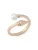AllSaints Ring ‘Hazel Pearl’  goud / parelwit