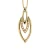FLAME Ketting Diamonds 0.050 Cts Yellow Gold