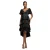 Asymmetrische jurk dames Goddiva Lurex Midi