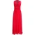 Maxi-jurk van Philosophy di Lorenzo Serafini met gehaakte details in rood polyester