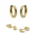 KARMA Jewelry gold plated oorbellen Stella – set van 2
