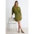 TRENDYOLMİLLA Dames Kaki Effen Kort / Mini Driekwart mouw Bodycon Jurken