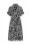 usha BLACK LABEL Blousejurk ‘Classic’  zwart / wit