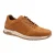 Hush Puppies Heren Joseph Lace Leren Trainers (Tan)