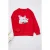 TRENDYOLKIDS Meisjes Rood Slogan Lang Regular fit Sweatshirts