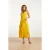 Smashed Lemon 25173 stretch midi jurk met v-hals |