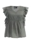 Dreimaster Blouse shirt Dames olijf