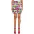 Moschino  Comics Stretch Gabardine Miniskirt Multicolor