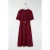TRENDYOLMİLLA Dames Bordeaux Effen Maxi Kort Avond / Dagelijks Skater Jurken