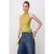 TRENDYOLMİLLA Dames Groen Effen Mouwloos Getailleerd Blouses